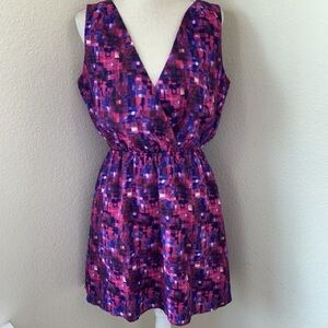 Ambar nwt size medium Pink and Purple Geometric Dress